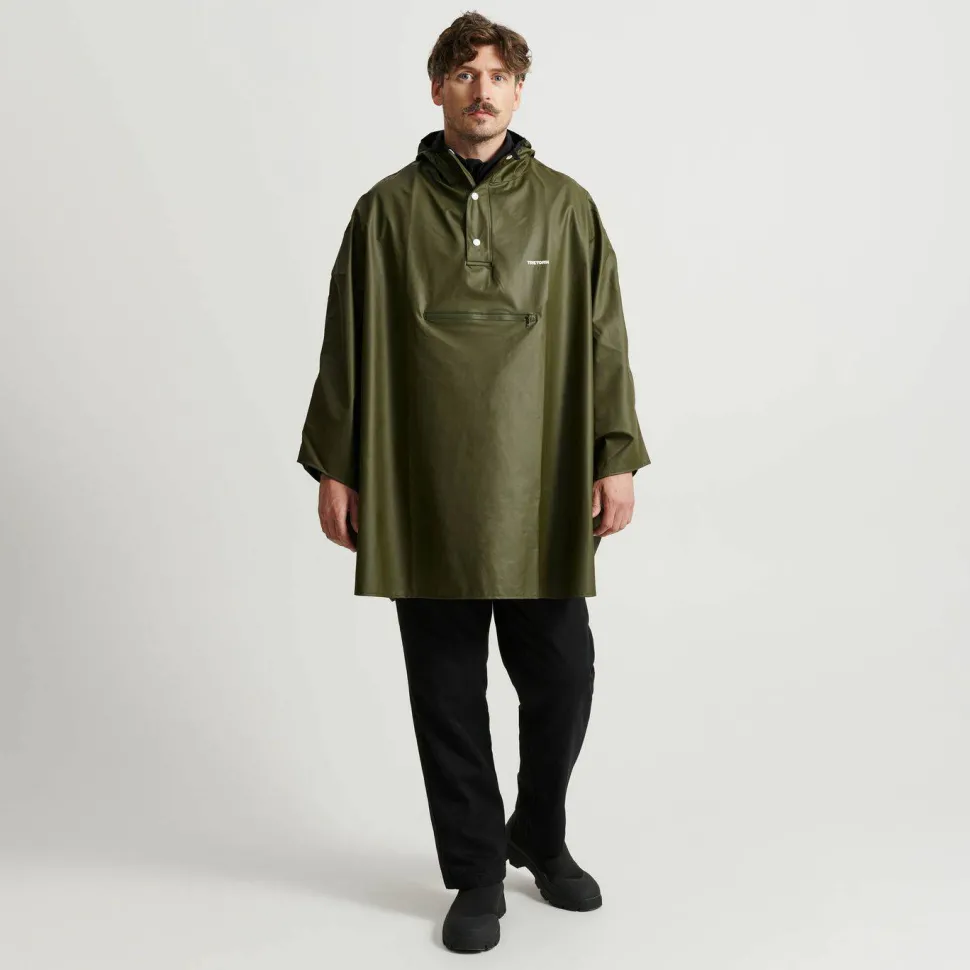 Tretorn Unisex PU Light Rainponcho Forest Green