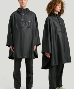 Tretorn Unisex PU Light Rainponcho Jet Black