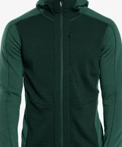 Ulvang Men's Peak Field Hooded Full Zip Midlayer Trekking Green/Beetle Green
