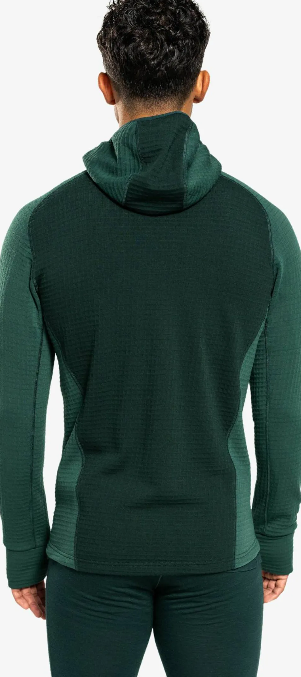 Ulvang Men's Peak Field Hooded Full Zip Midlayer Trekking Green/Beetle Green