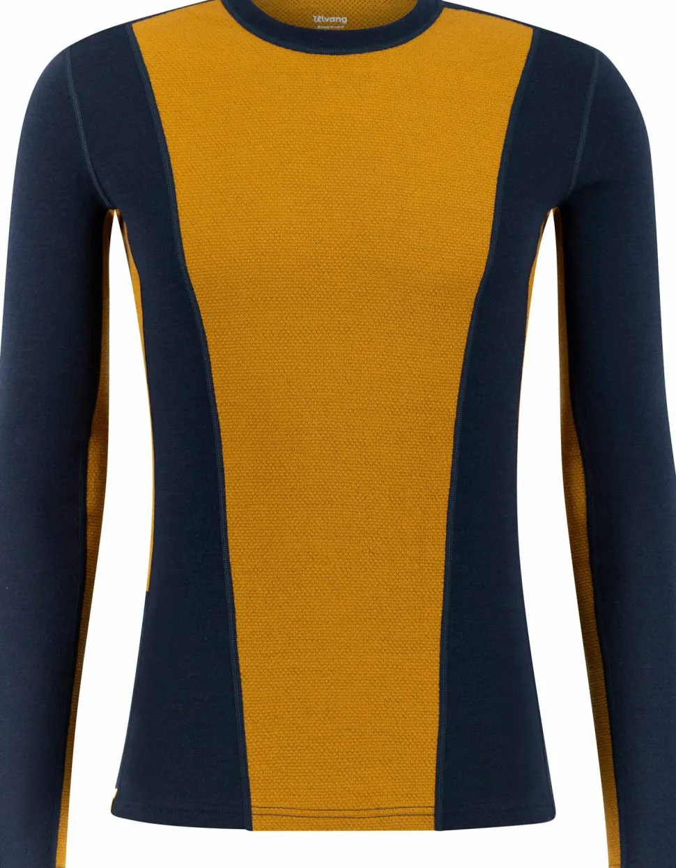 Ulvang Men's Peak Map Crew Baselayer Navy Blue/Cathay Spice