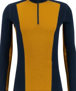 Ulvang Men's Peak Map Half Zip Baselayer Navy Blue/Cathay Spice