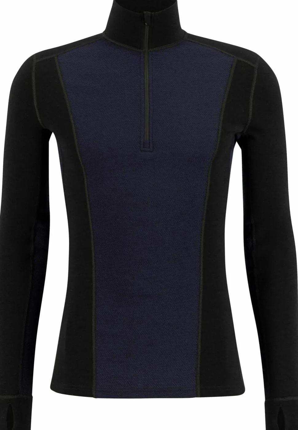 Ulvang Men's Peak Map Half Zip Baselayer Black/Navy Blue