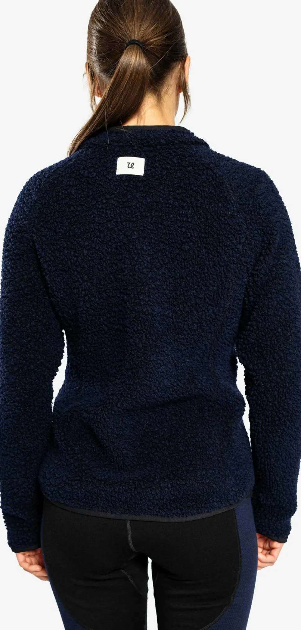 Ulvang Women's Re Orbit Full Zip Wool Pile Navy Blue