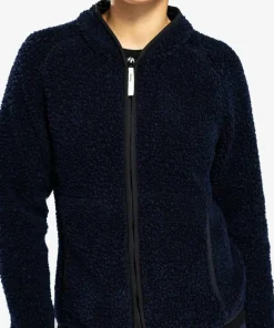 Ulvang Women's Re Orbit Full Zip Wool Pile Navy Blue