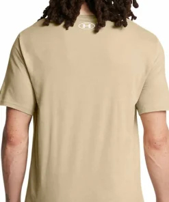 Under Armour Men's Sportstyle Left Chest Shortsleeve City Khaki/White