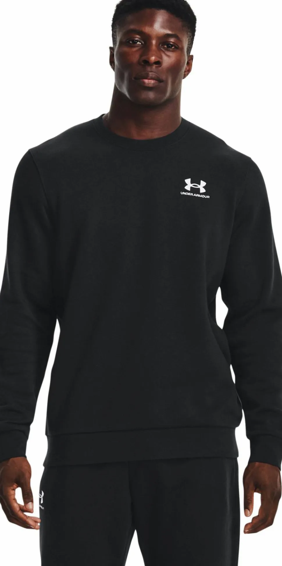 Under Armour Men's UA Essential Fleece Crew Black