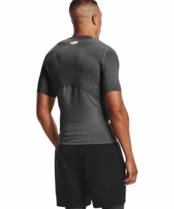 Under Armour Men's UA HG Armour Comp Short Sleeve Carbon Heather