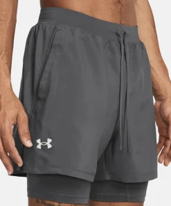 Under Armour Men's UA Launch 5'' 2-In-1 Short Gray