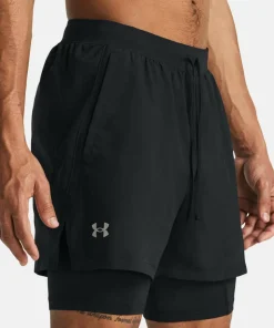 Under Armour Men's UA Launch 5'' 2-In-1 Short Black