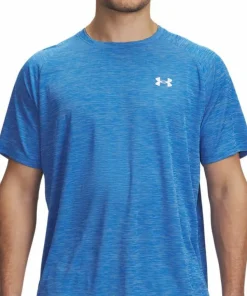 Under Armour Men's UA Tech Textured Short Sleeve Blue Atlantis
