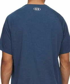 Under Armour Men's UA Tech Textured Short Sleeve Wham Blue