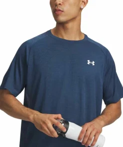 Under Armour Men's UA Tech Textured Short Sleeve Wham Blue