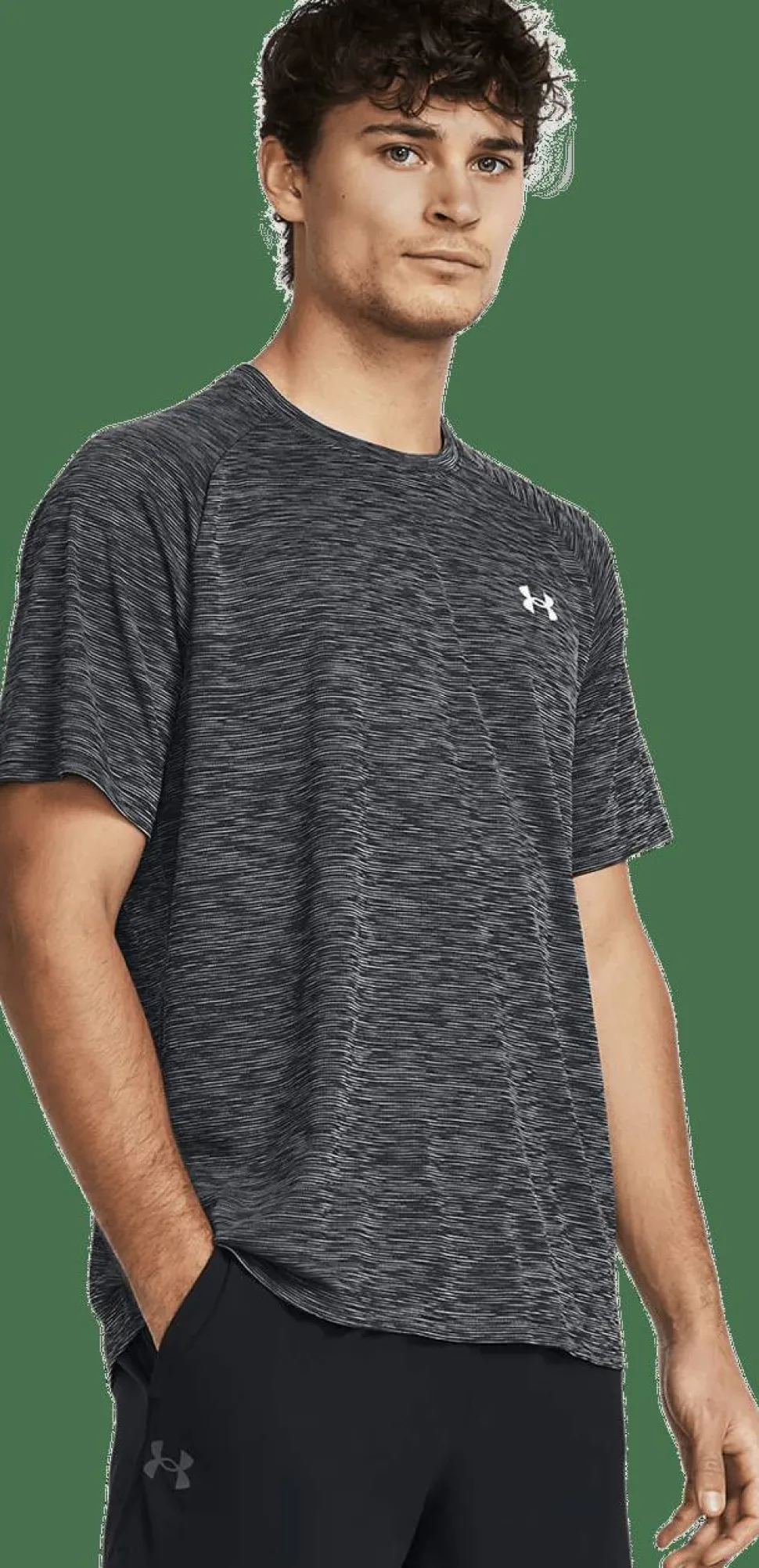 Under Armour Men's UA Tech Textured Short Sleeve Black