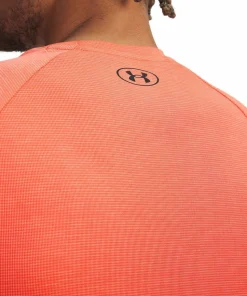 Under Armour Men's UA Tech Textured Short Sleeve Venom Red