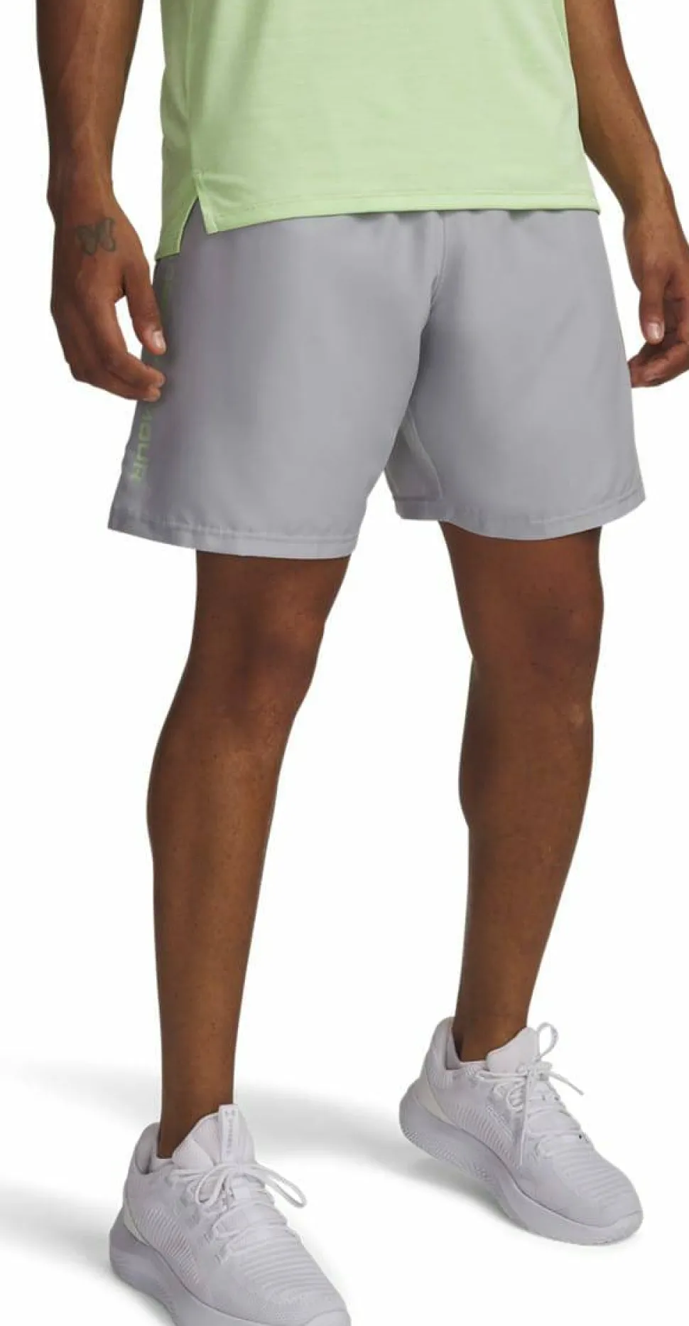 Under Armour Men's UA Tech Woven Wordmark Shorts Mod Gray