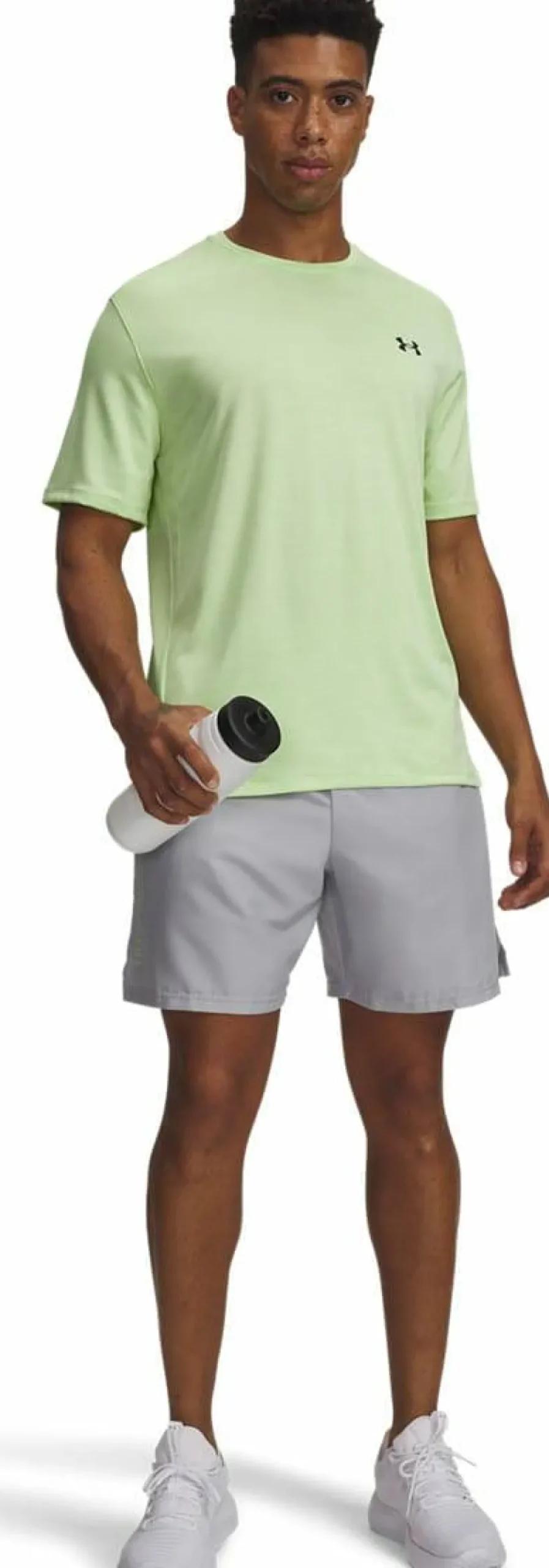 Under Armour Men's UA Tech Woven Wordmark Shorts Mod Gray