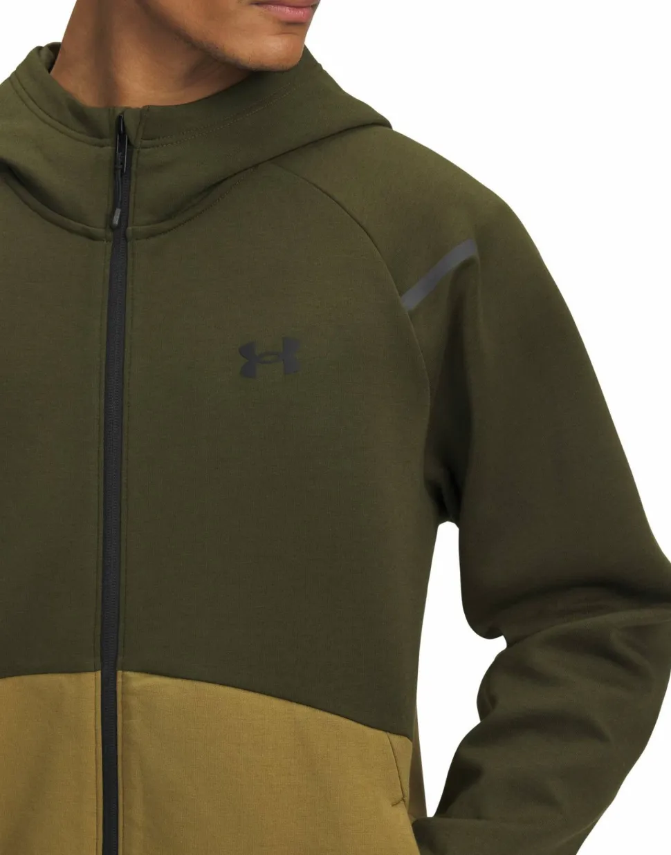 Under Armour Men's UA Unstoppable Fleece Full-Zip Hoodie Expedition Green