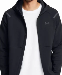 Under Armour Men's UA Unstoppable Fleece Full-Zip Hoodie Black