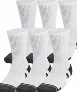 Under Armour Unisex Ua Perf Tech 6pk Crew White