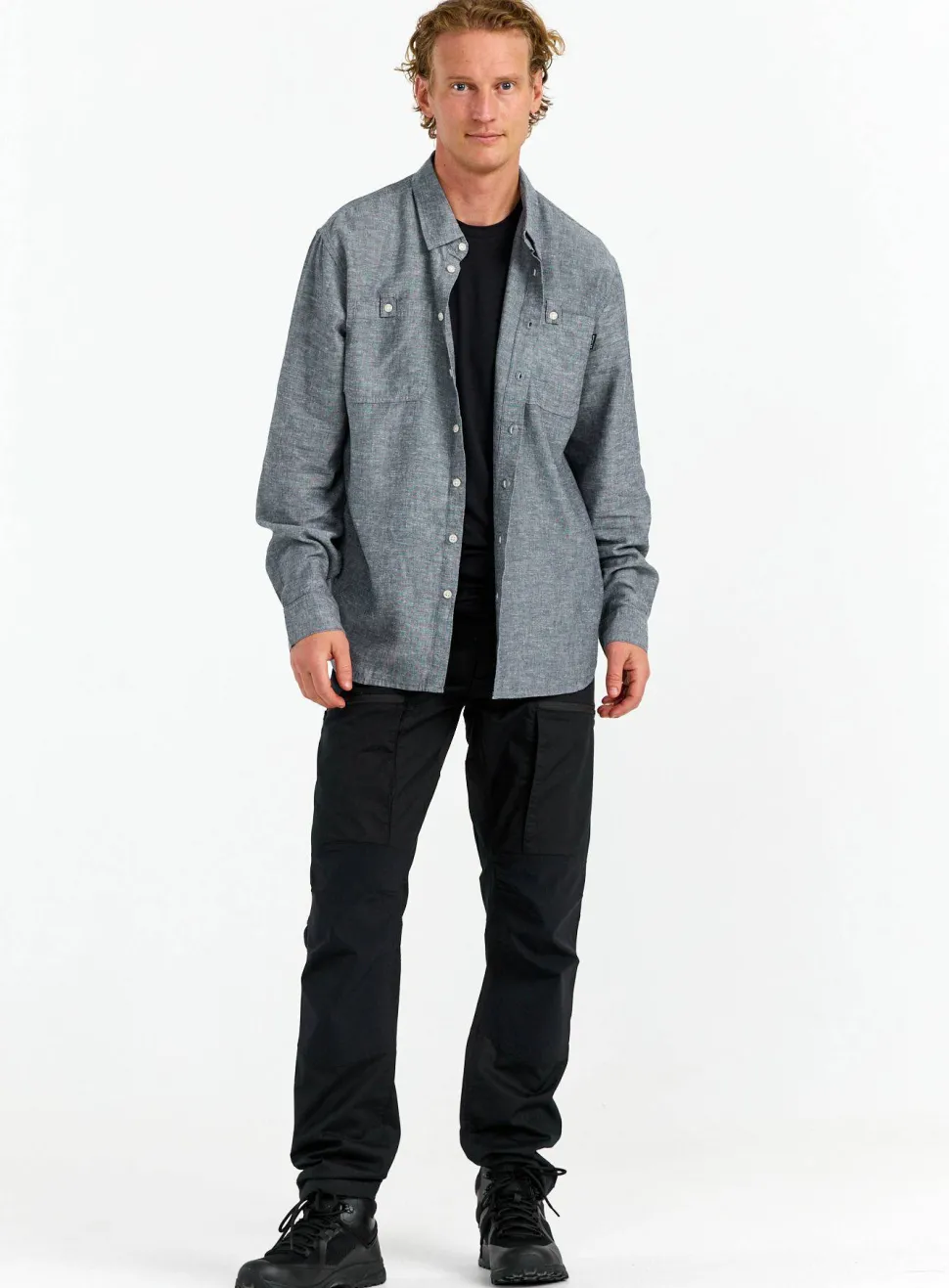 Urberg Men's Hemp LS Shirt Midnight Navy
