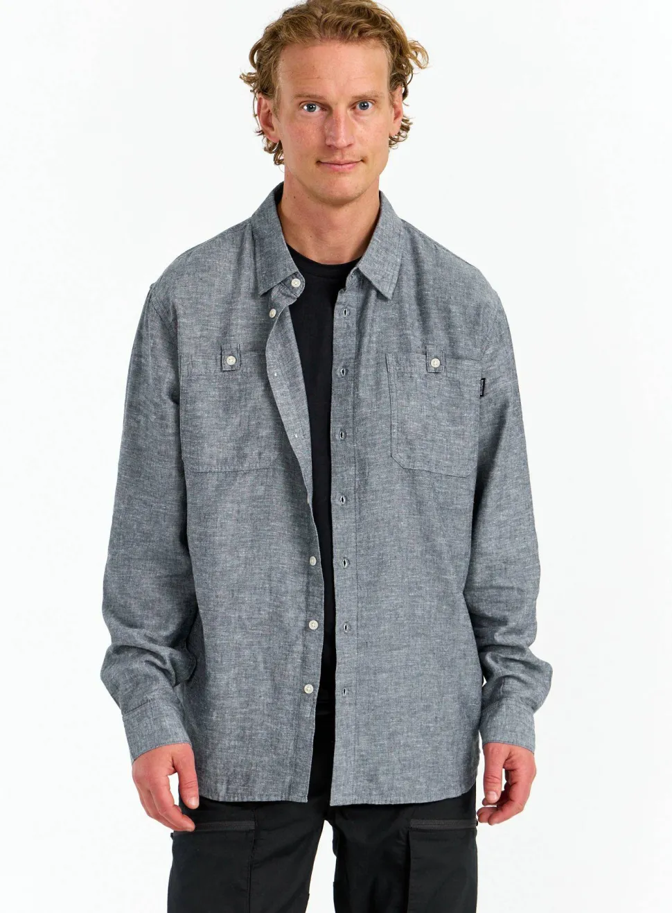 Urberg Men's Hemp LS Shirt Midnight Navy