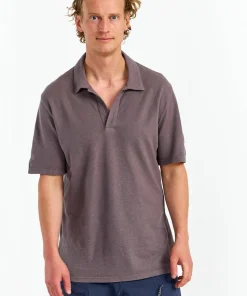 Urberg Men's Hemp Polo Tee Plum Kitten