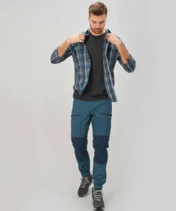Urberg Men's Hiking Stretch pants Mallard Blue