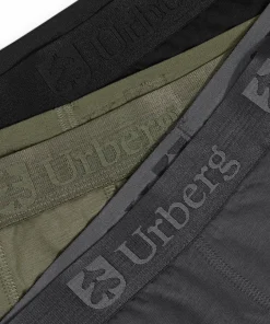 Urberg Men's Isane 3-pack Bamboo Boxers Grey/Black/Green