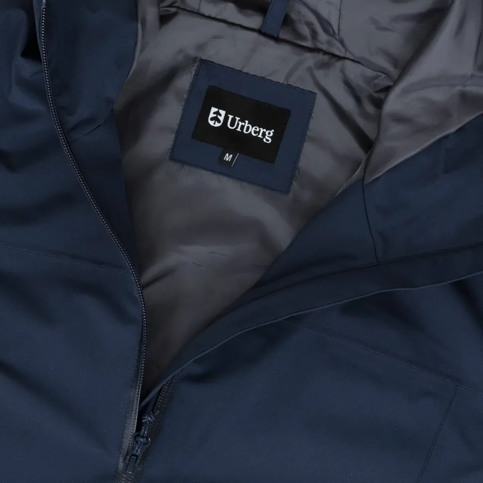 Urberg Men's 2l Everyday Rain Jacket Blue Nights