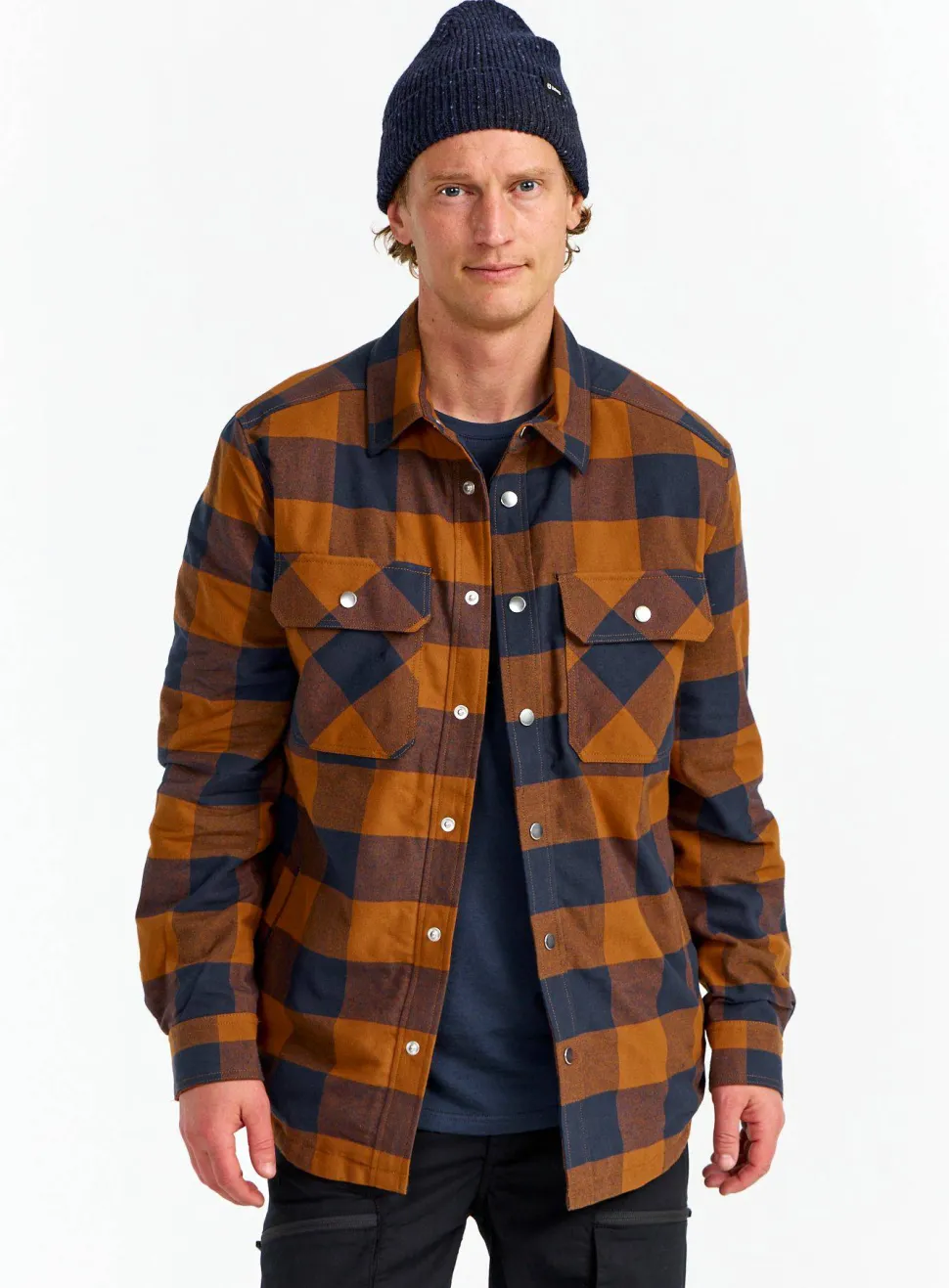 Urberg Men's Padded Flannel Shirt Blue Nights