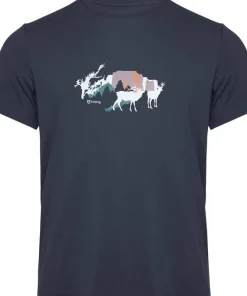 Urberg Men's Printed Tree Tee Blue Nights