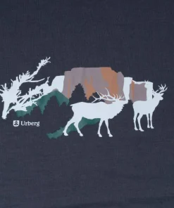 Urberg Men's Printed Tree Tee Blue Nights