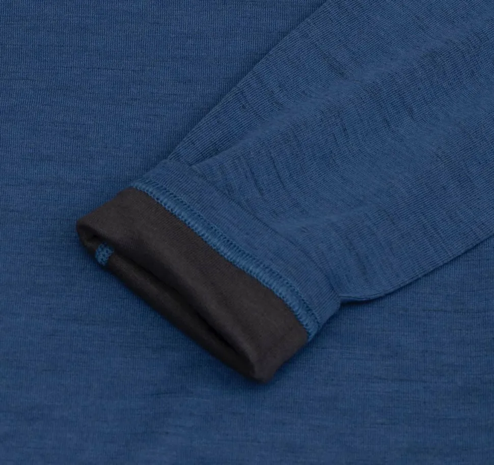 Urberg Men's Selje Merino-Bamboo Top True Navy/Asphalt
