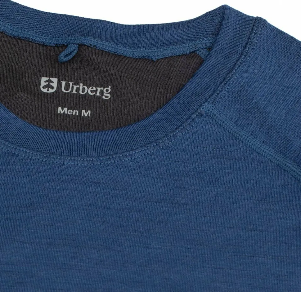 Urberg Men's Selje Merino-Bamboo Top True Navy/Asphalt