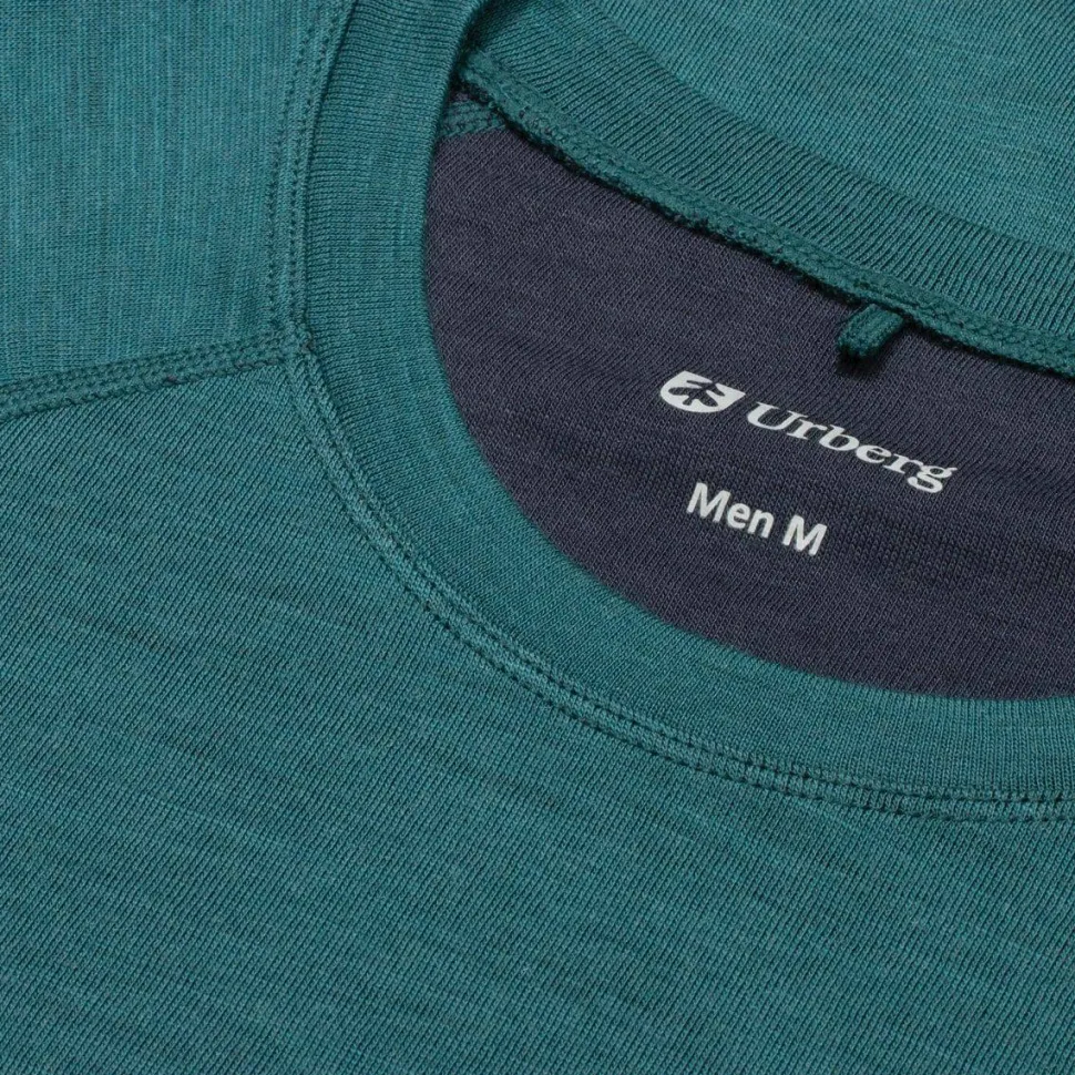 Urberg Men's Selje Merino-Bamboo Top Mediterranea/Blue Nights