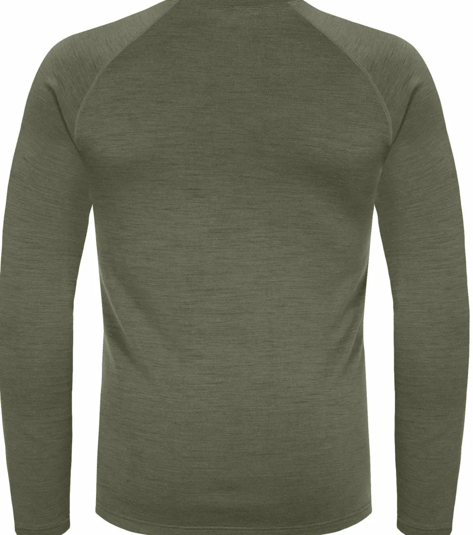 Urberg Men's Selje Merino-Bamboo Top Deep Lichen Green