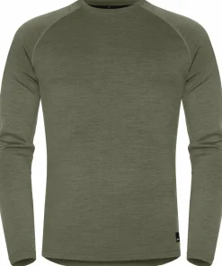 Urberg Men's Selje Merino-Bamboo Top Deep Lichen Green