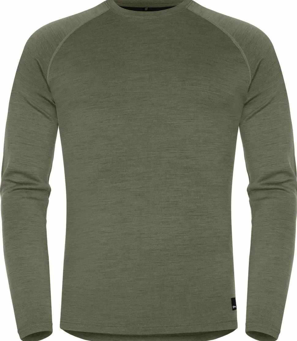 Urberg Men's Selje Merino-Bamboo Top Deep Lichen Green