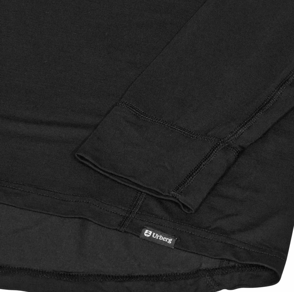 Urberg Men's Solid Tree Base Layer Top Black Beauty