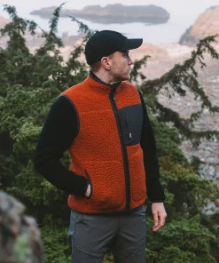 Varg Men's Vargön Wool Vest Retro Orange