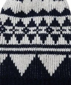 Varg Unisex Bräcke Knitted Balaclava Dark Blue With Off White