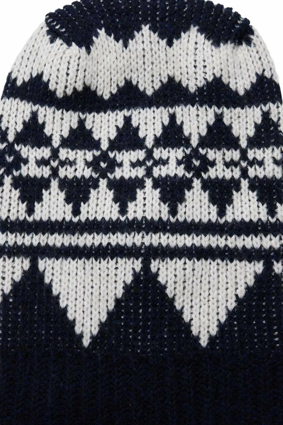 Varg Unisex Bräcke Knitted Balaclava Dark Blue With Off White