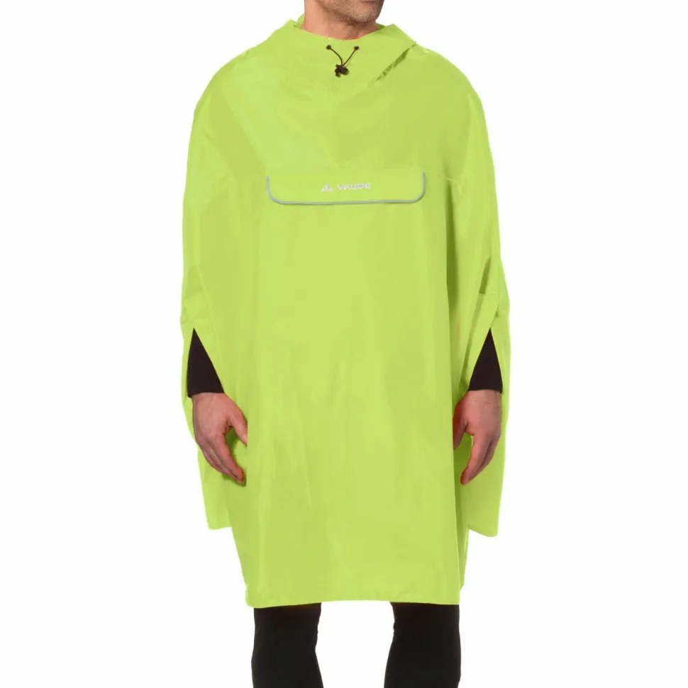 VAUDE Unisex Valdipino Rain Poncho Lemon