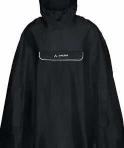 VAUDE Unisex Valdipino Rain Poncho Black