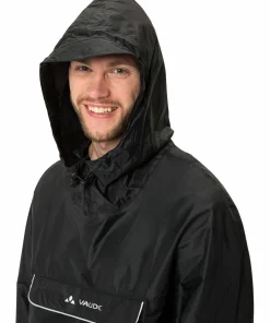 VAUDE Unisex Valdipino Rain Poncho Black