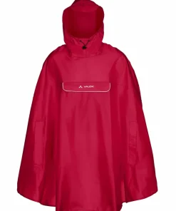 VAUDE Unisex Valdipino Rain Poncho Indian Red