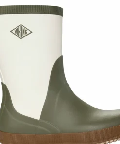 Viking Footwear Seilas Heritage Rubber Boot Olive/brown