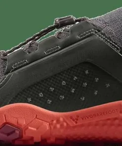 Vivobarefoot Men's Primus Trail Knit FG Obsidian/cherry Tomato