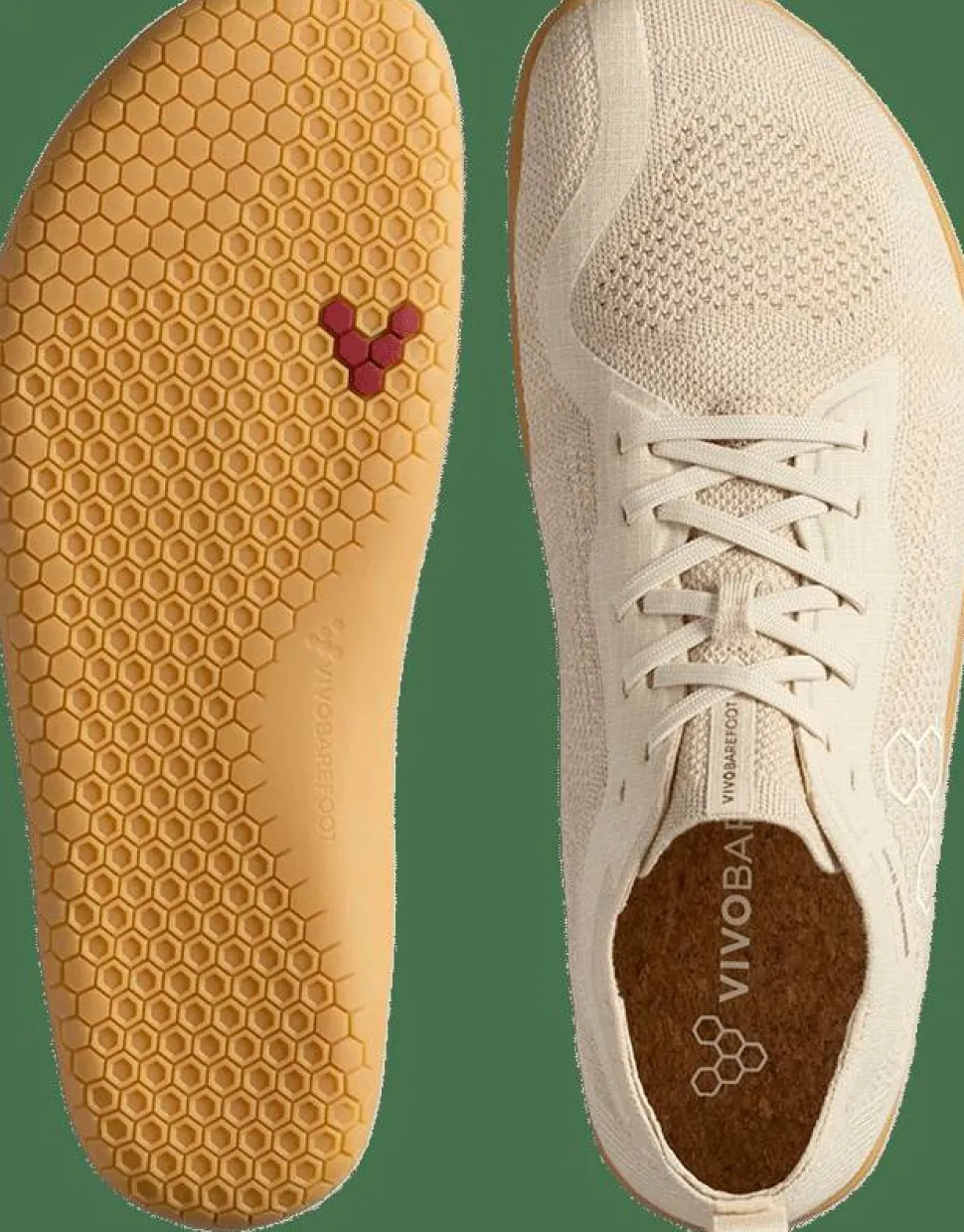 Vivobarefoot Men's Primus Lite Knit Natural Coconut